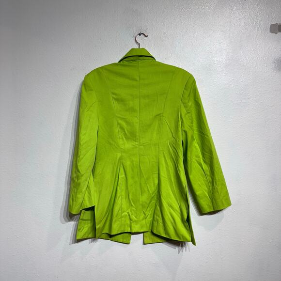 Ebony Spiegel Lime Green Vintage Double Breast Blazer Sz M - Picture 11 of 14